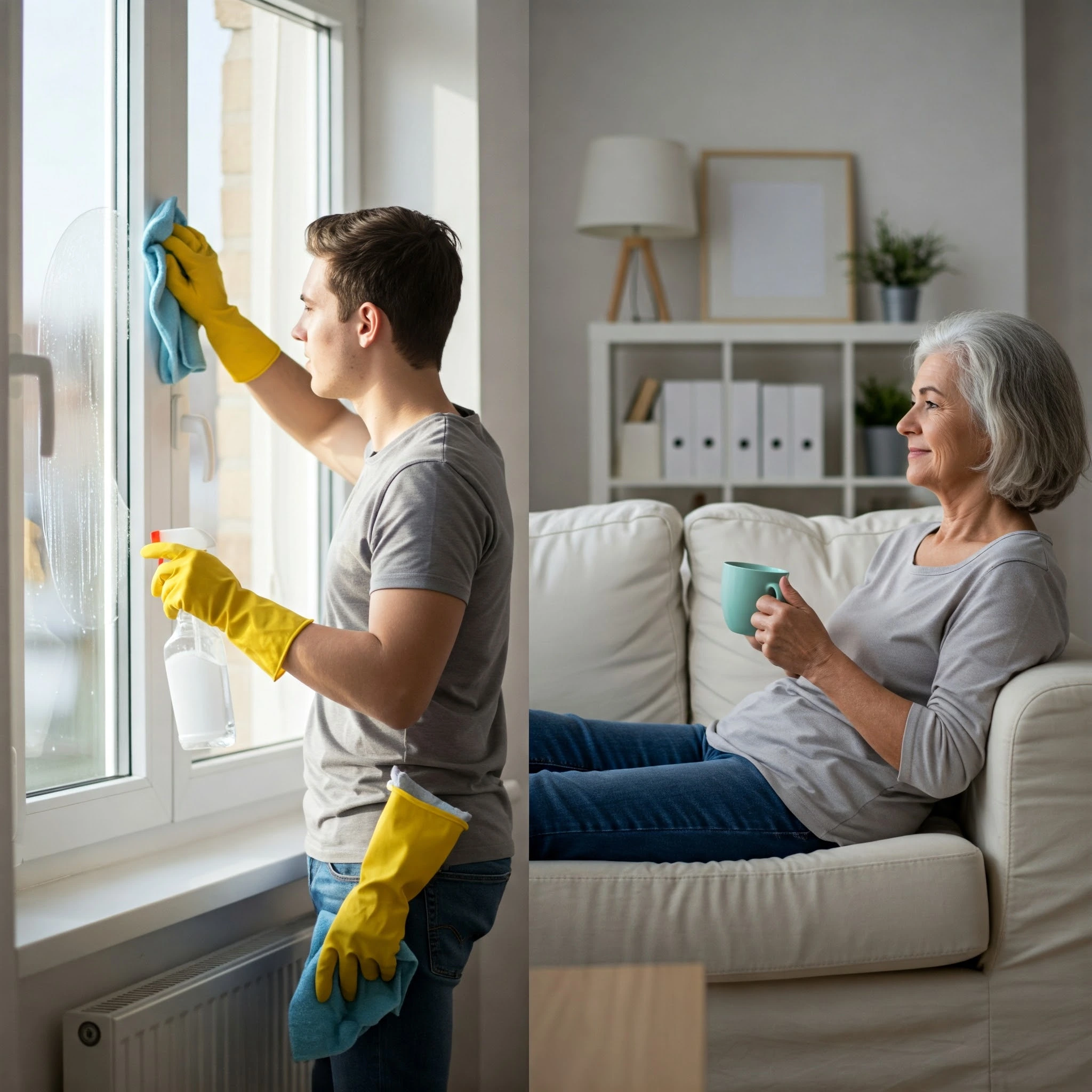 DIY window cleaning vs. hiring a service: The cost comparison.