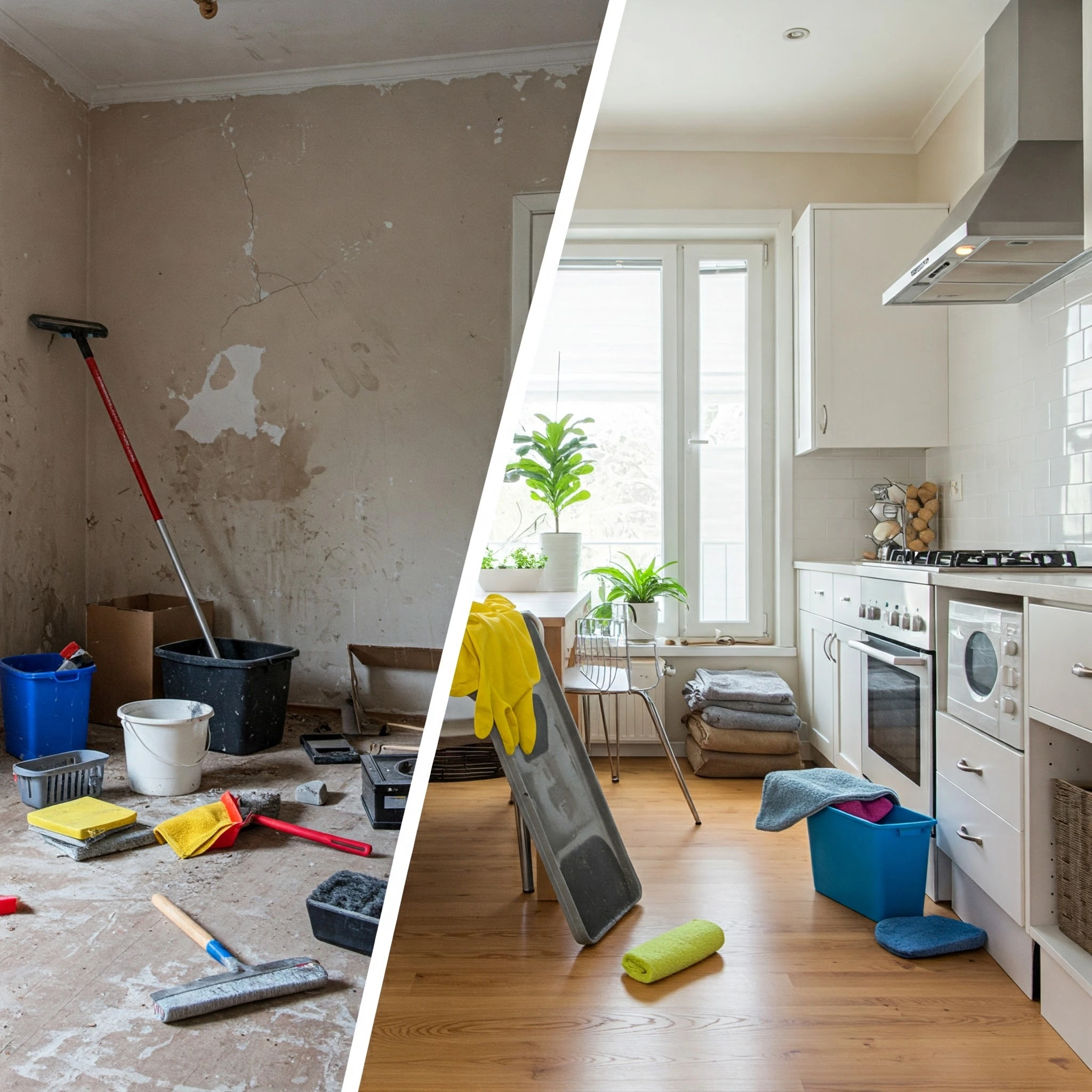 Comparison of DIY Cleaning Results vs Professional Cleaning Results