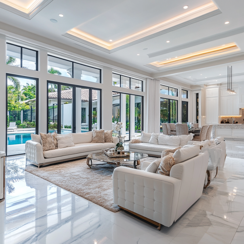 : Luxury house cleaning Boca Raton results in a spotless and comfortable home.