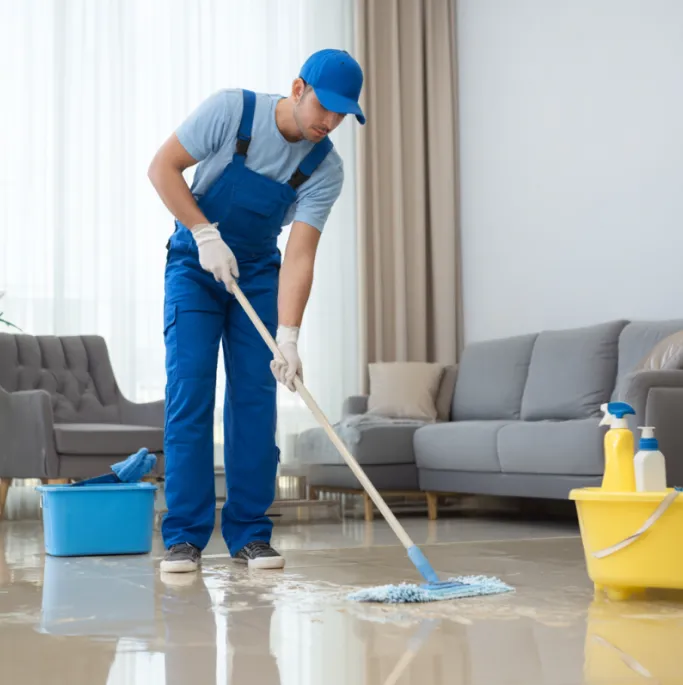 Professional cleaner providing weekly house cleaning service in Houston