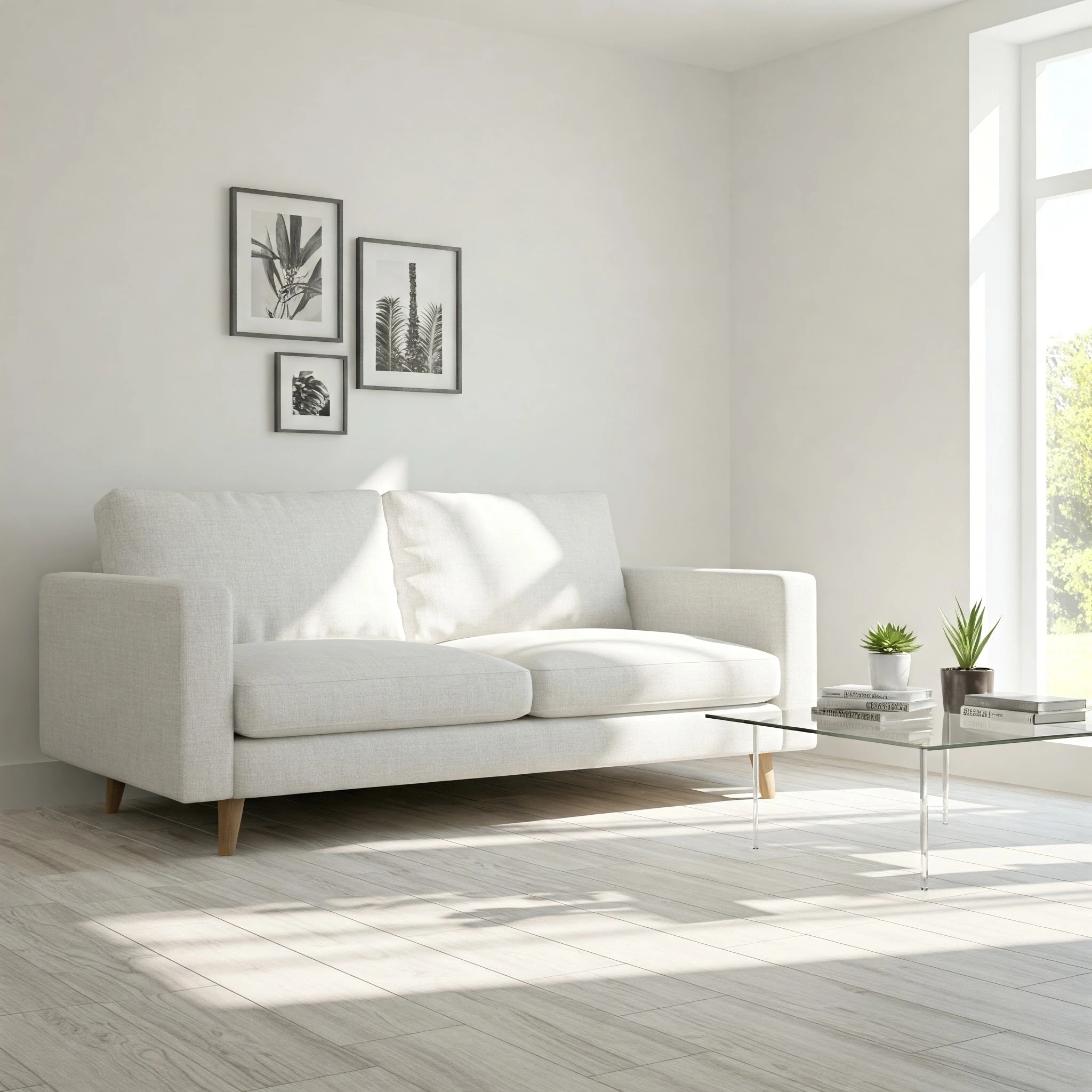 Spotless Living Room after Best Maid Service Cleaning