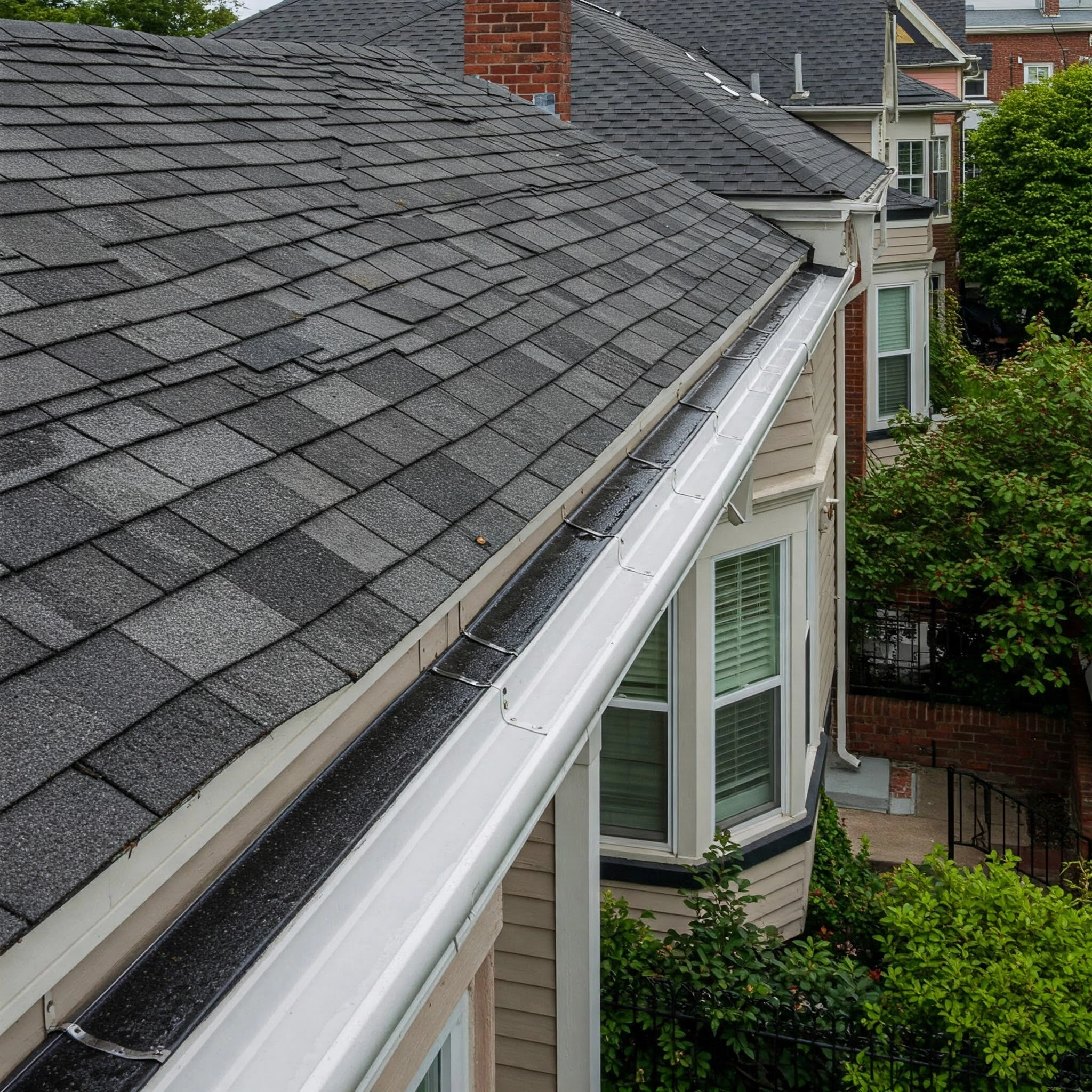 gutter care protecting a house