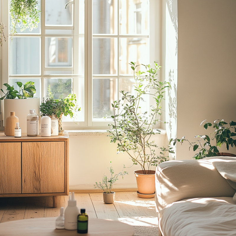 Naturally fresh apartment Keep your apartment using essential oils, houseplants, and open windows