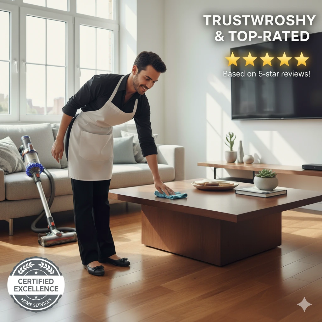 What Are the Best Maid Service Reviews Professional cleaner showcasing what are the best maid service reviews