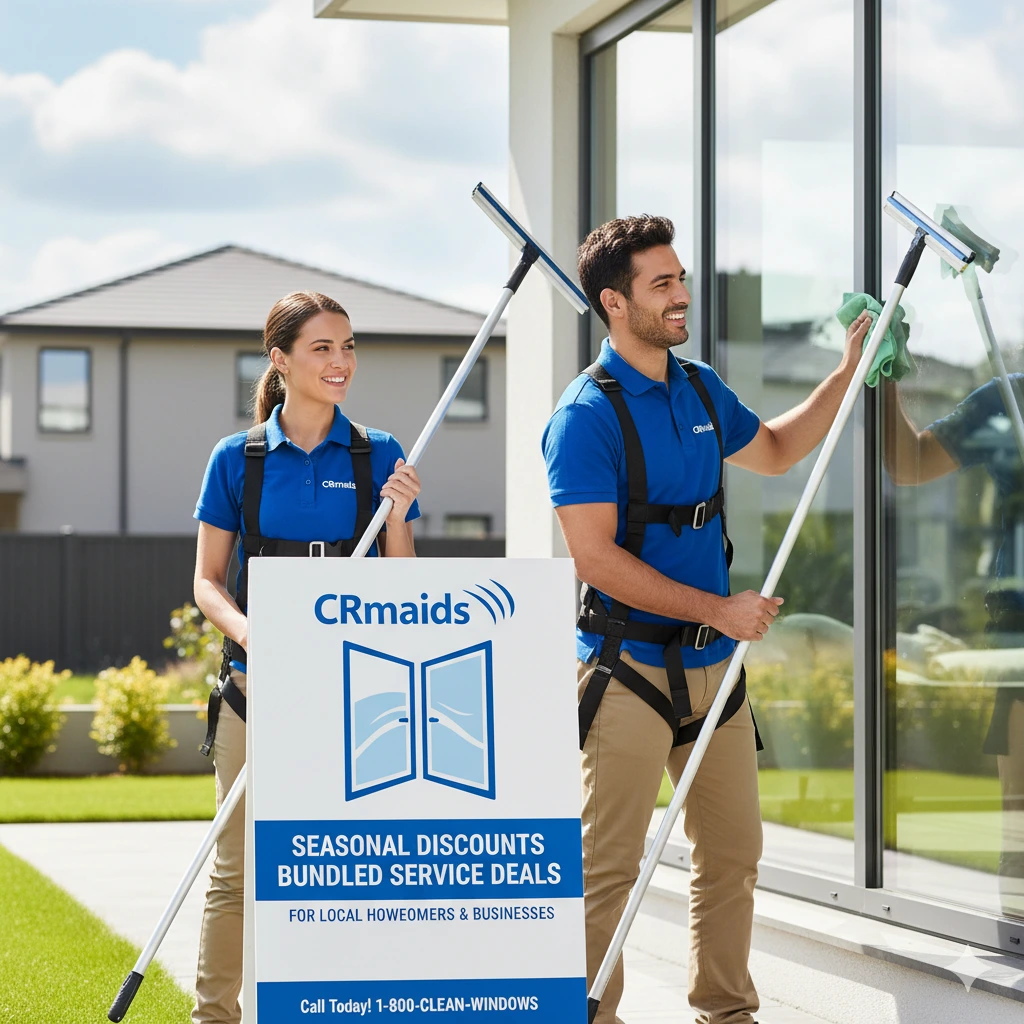 CRmaids-Are-There-Any-Discounts-for-Window-Cleaning-Near-Me CRmaids experts providing discounted window cleaning services with professional care.