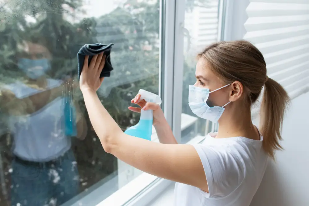 CRmaids-Is-Window-Washing-Safe-for-My-Homes-Windows CR Maids expert safely washing home windows using gentle tools and methods, showing that window washing is safe for my home’s windows.