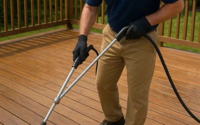 Deck Power Washing: CR Maids Professional Outdoor Cleaning Services