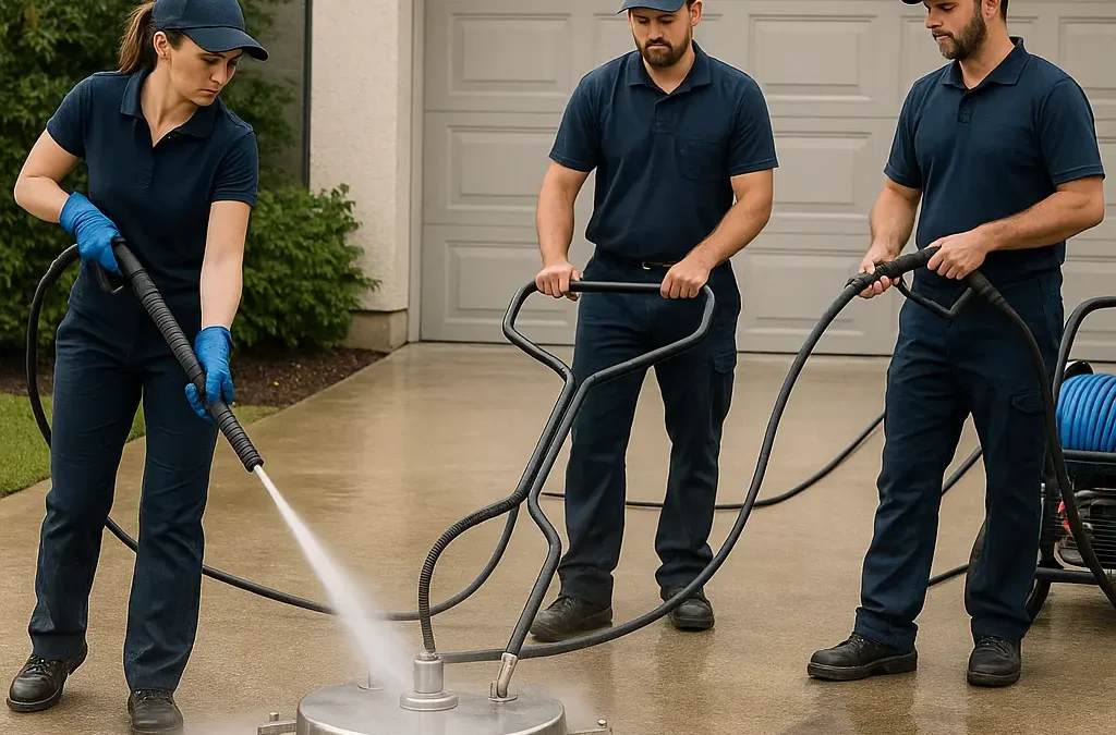 How to Clean a Driveway with a Pressure Washer? CR Maids
