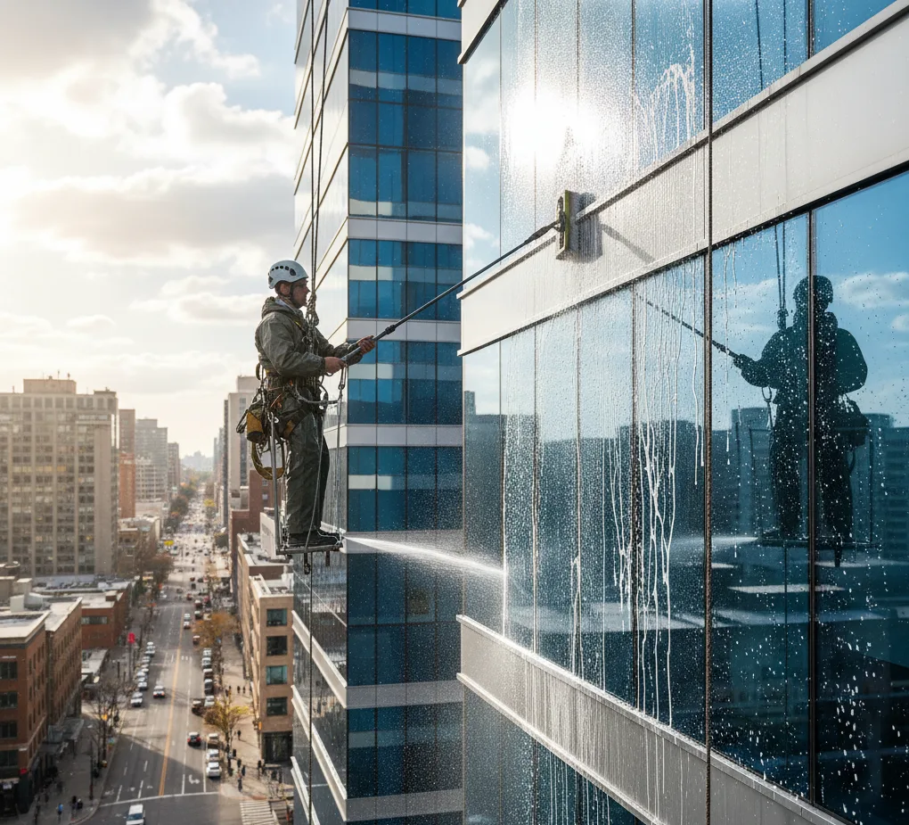 Window Power Washing service for home and commercial buildings