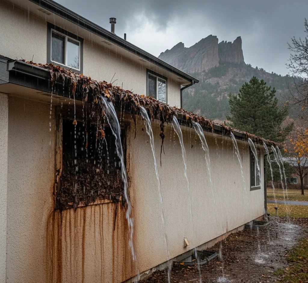 What happens if gutters are not cleaned regularly
