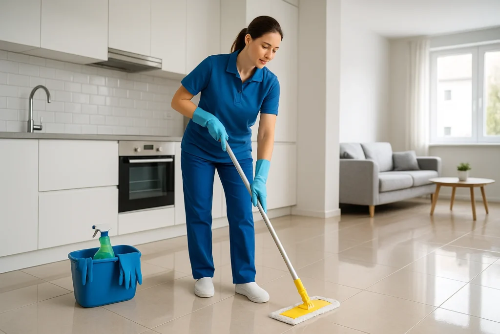 Post renovation cleaning service transforming a newly renovated home into a spotless space.