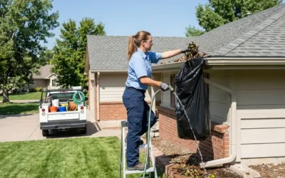 Gutter cleaning services in Castle Pines
