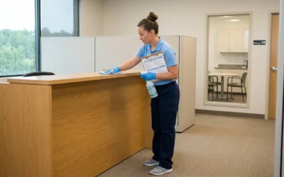 What are the essential tasks in commercial cleaning